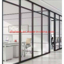 Shaneok Factory Price Glass Office Partition with Interior Aluminum Blinds